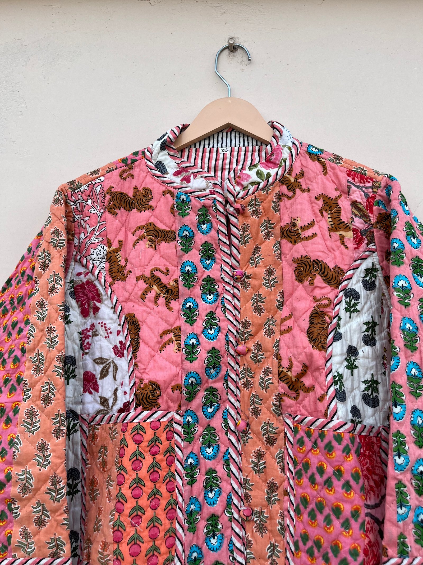 Blush Bloom Patchwork Quilt Jacket