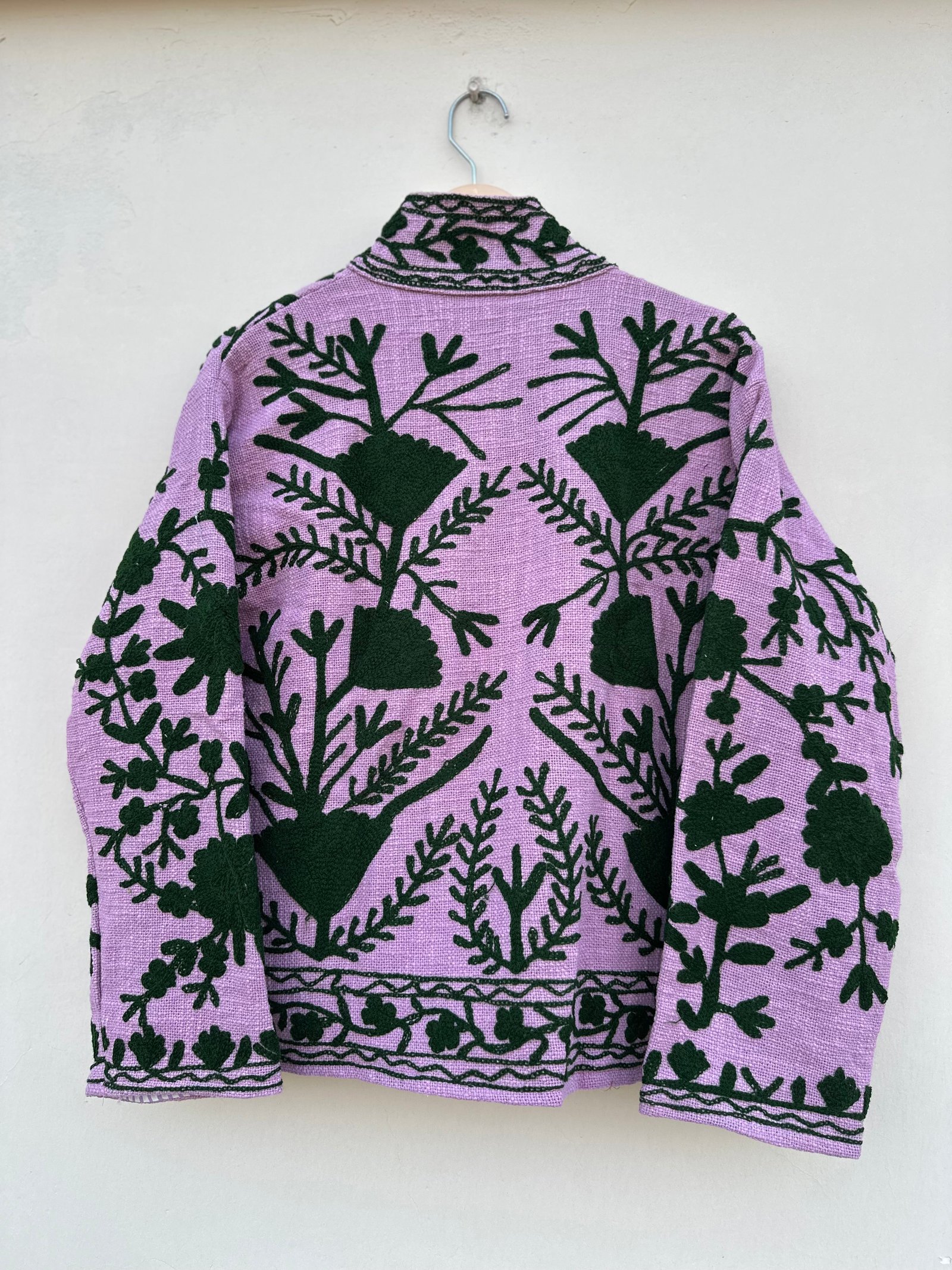 Lilac Suzani Embroidered TNT Jacket