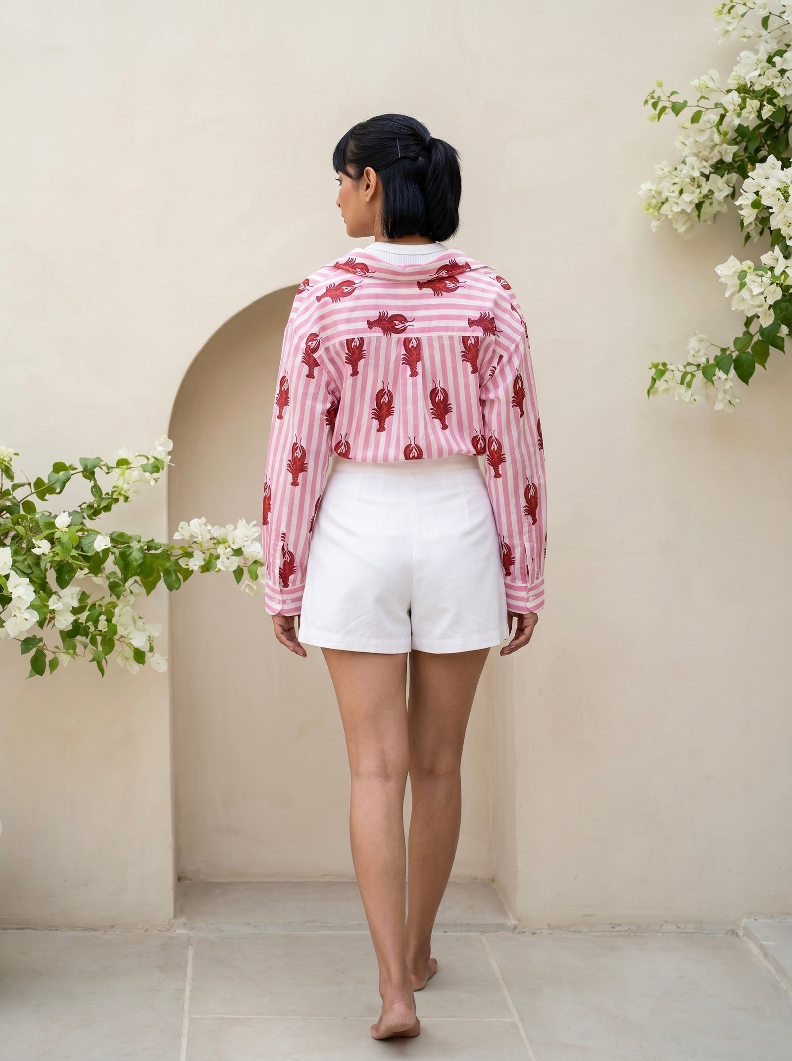 Coastal Chic Lobster Print Shirt