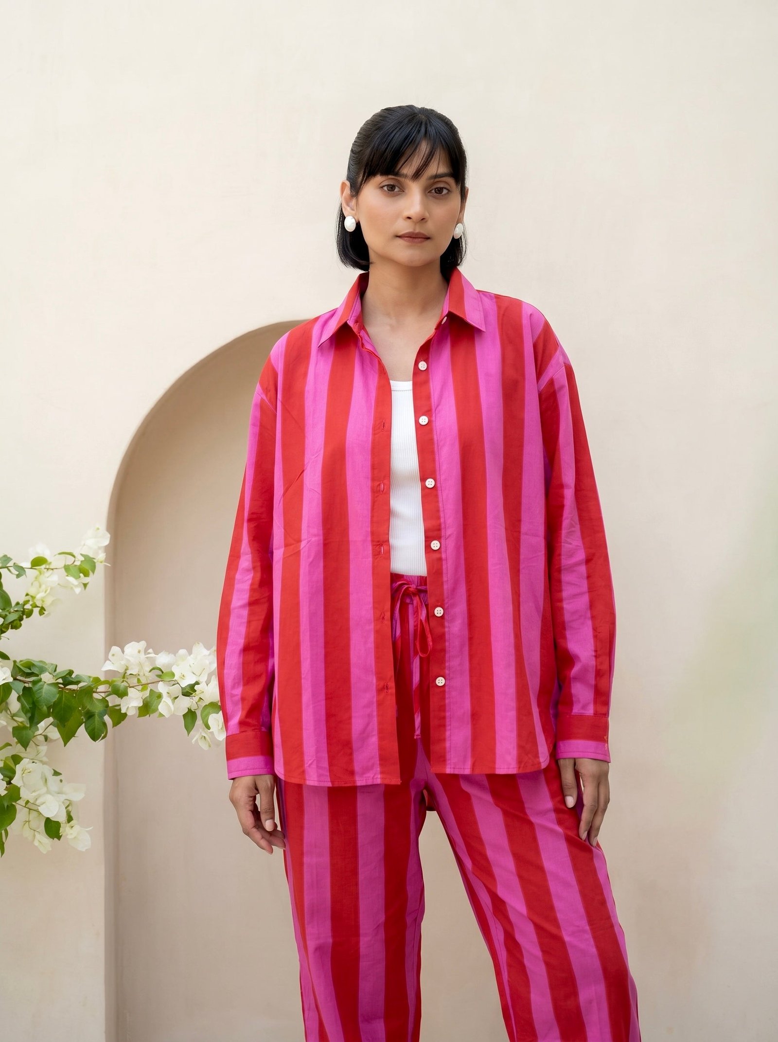 Pink Sunset Stripe Co-Ord Set