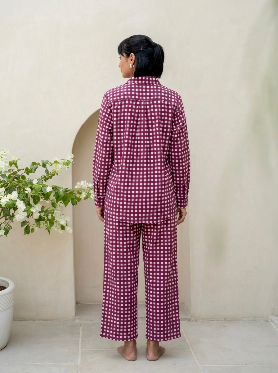 Berry Gingham Co-Ord Set
