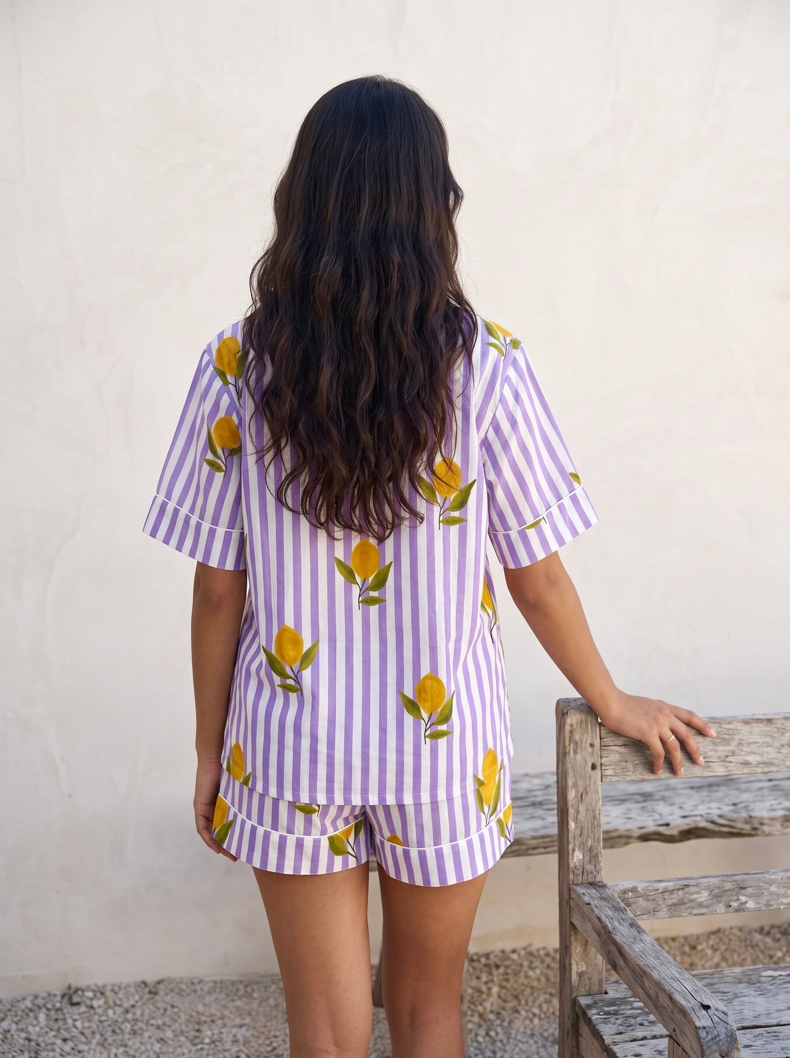 Lavender Lemon Pajama Set