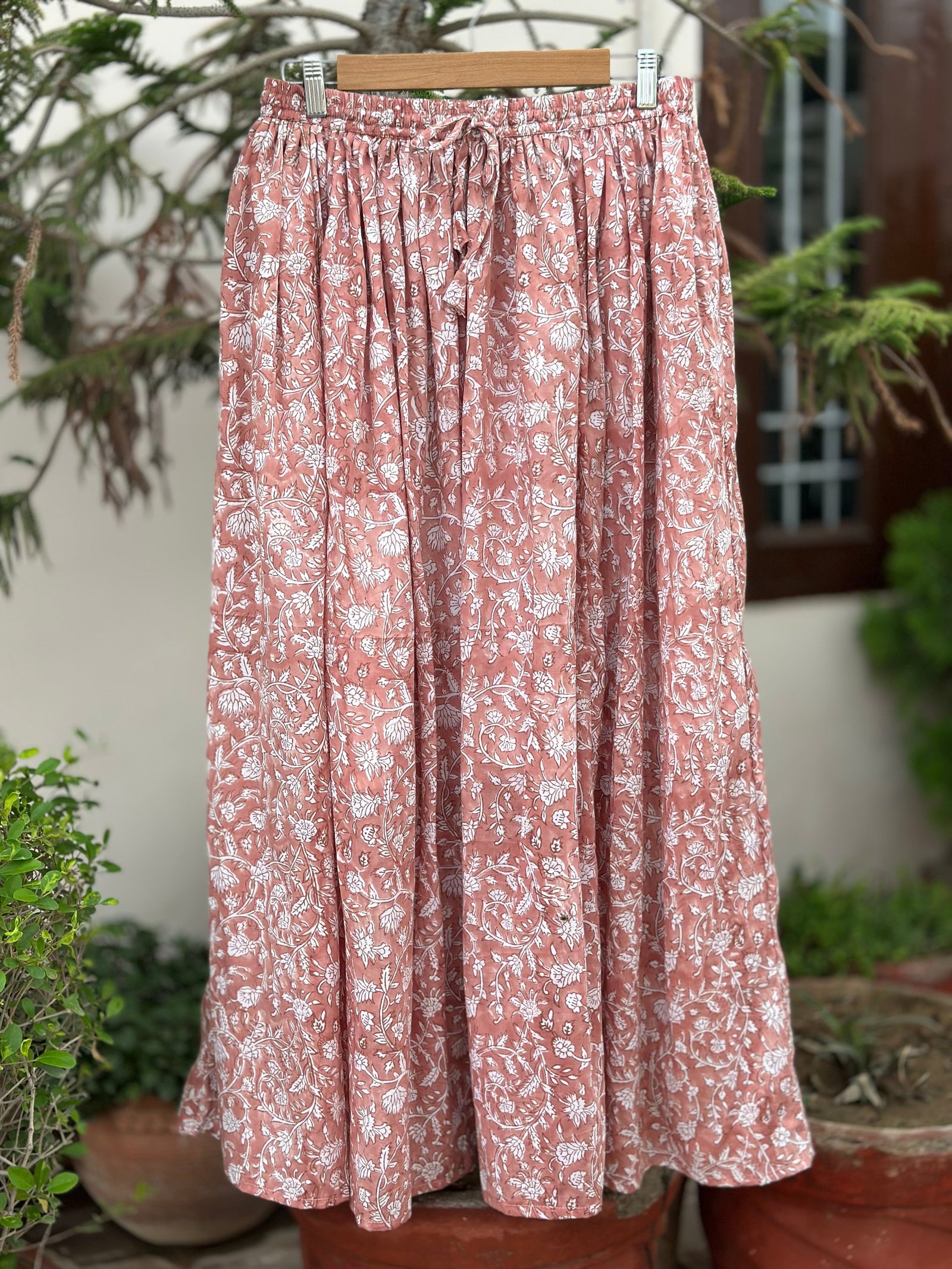Blush Bloom Cotton Skirt