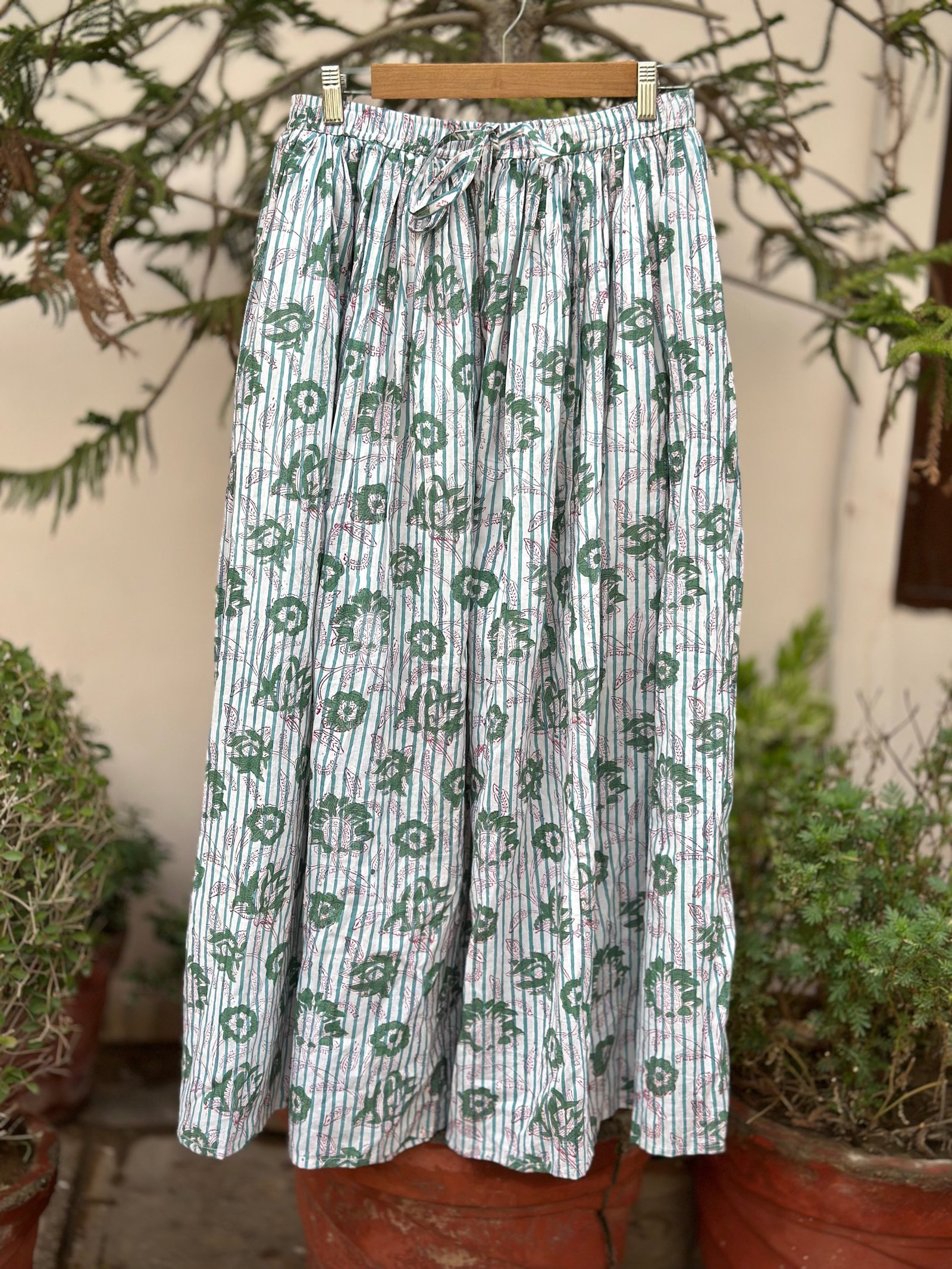 Forest Stripe Printed Skirt