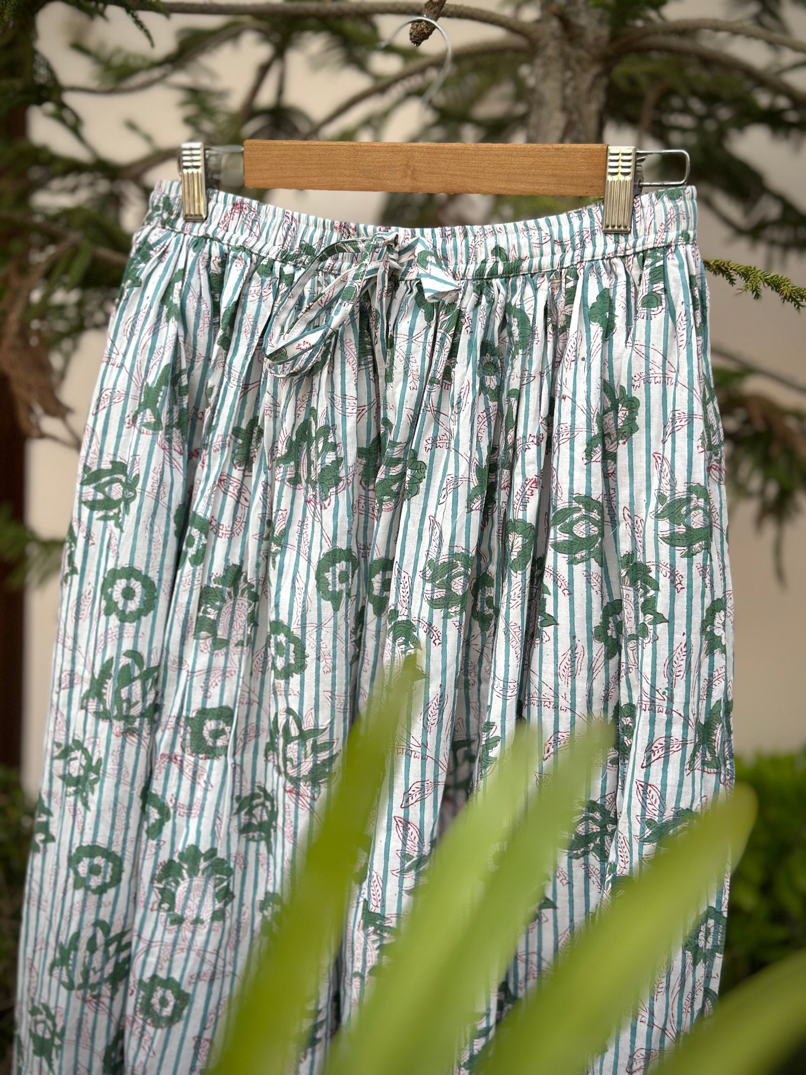 Forest Stripe Printed Skirt