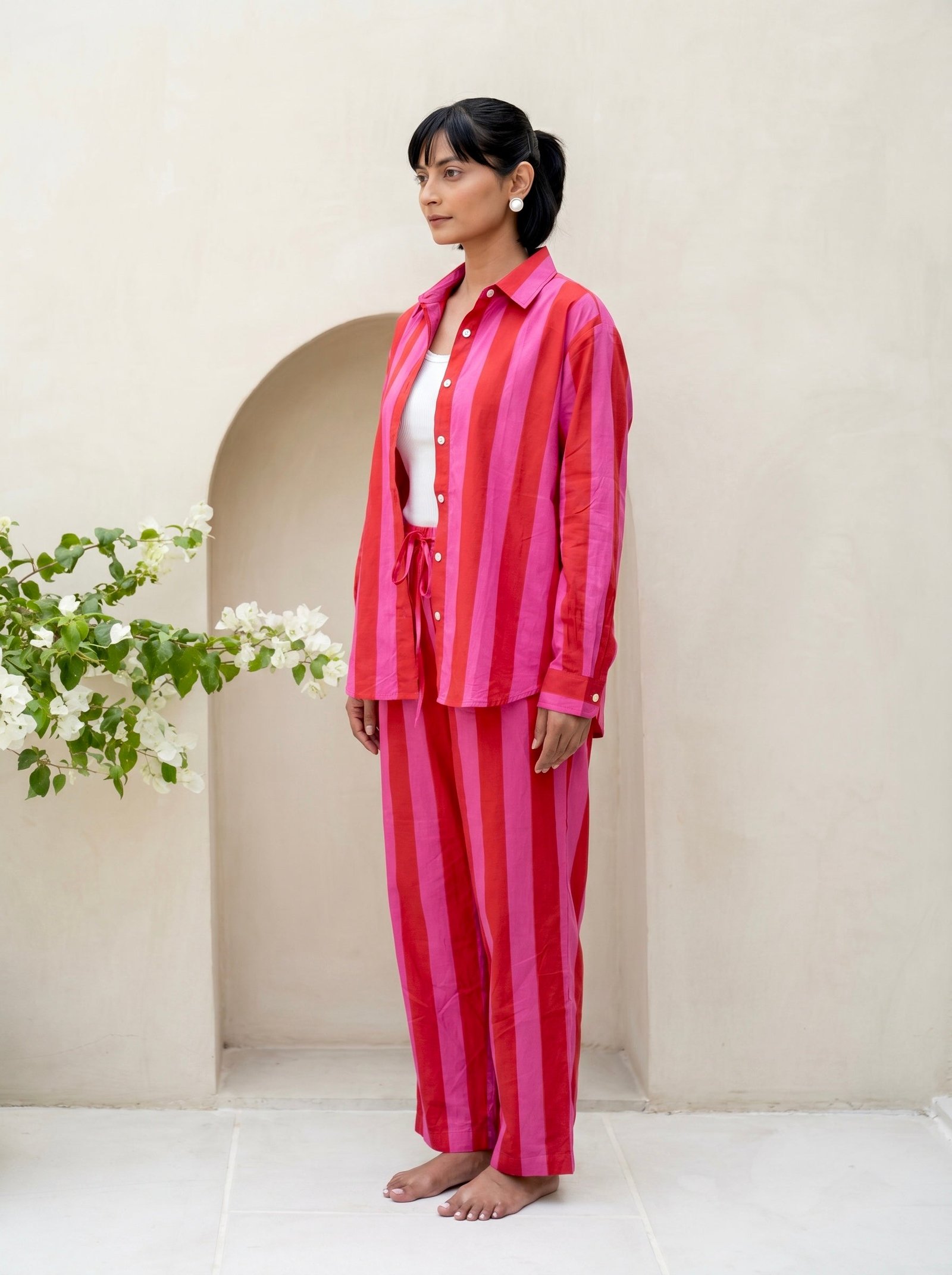 Pink Sunset Stripe Co-Ord Set