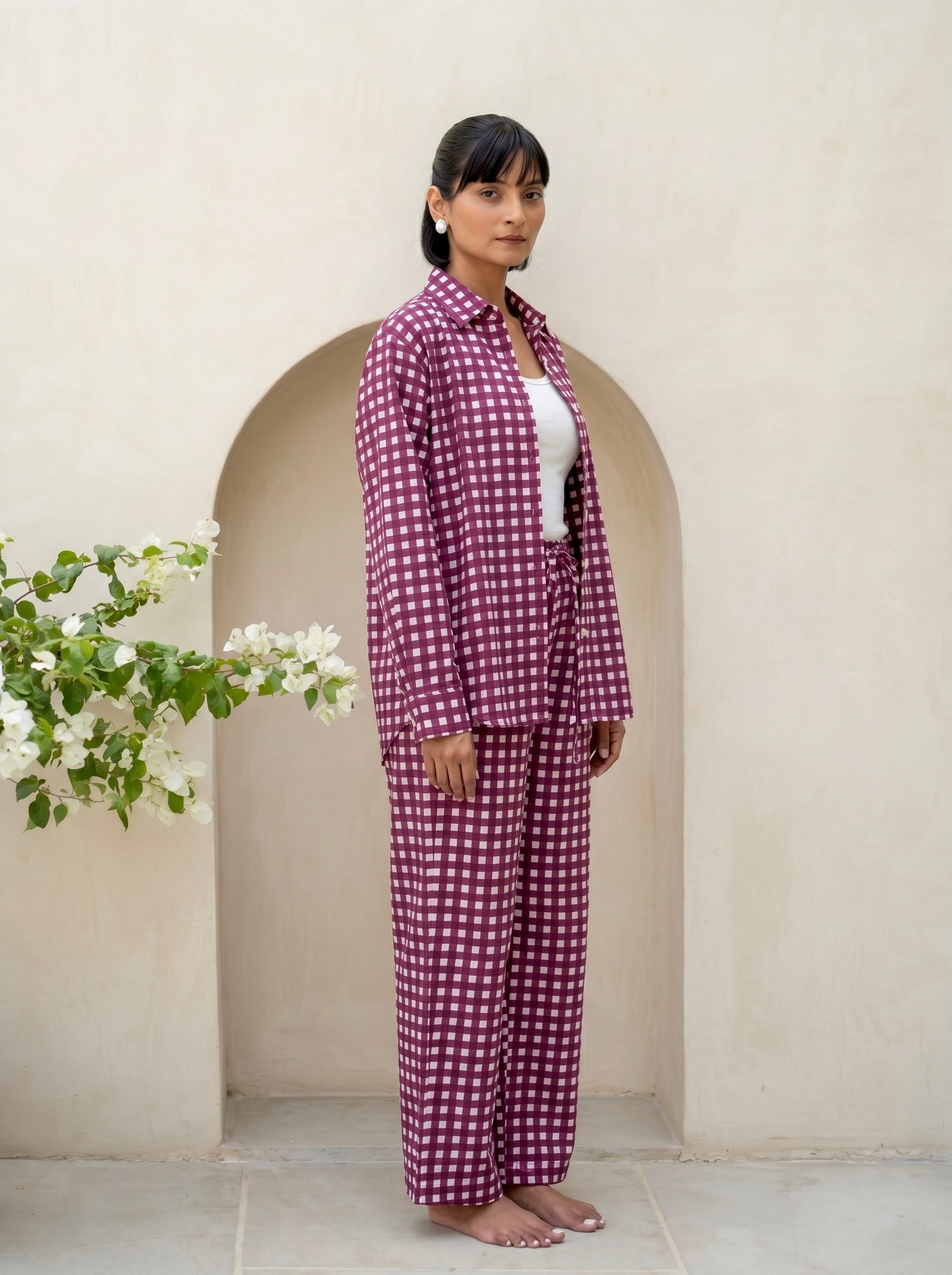 Berry Gingham Co-Ord Set