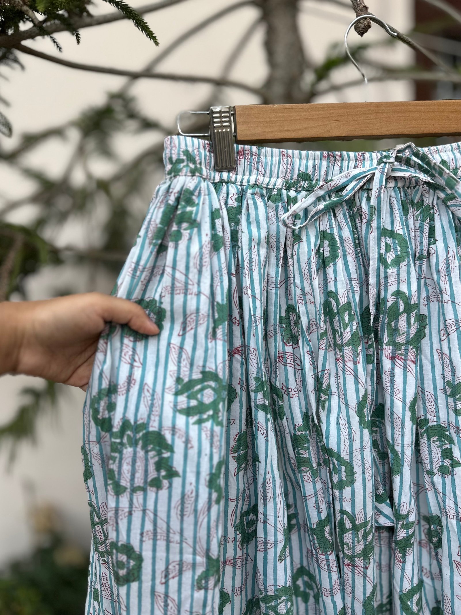 Forest Stripe Printed Skirt