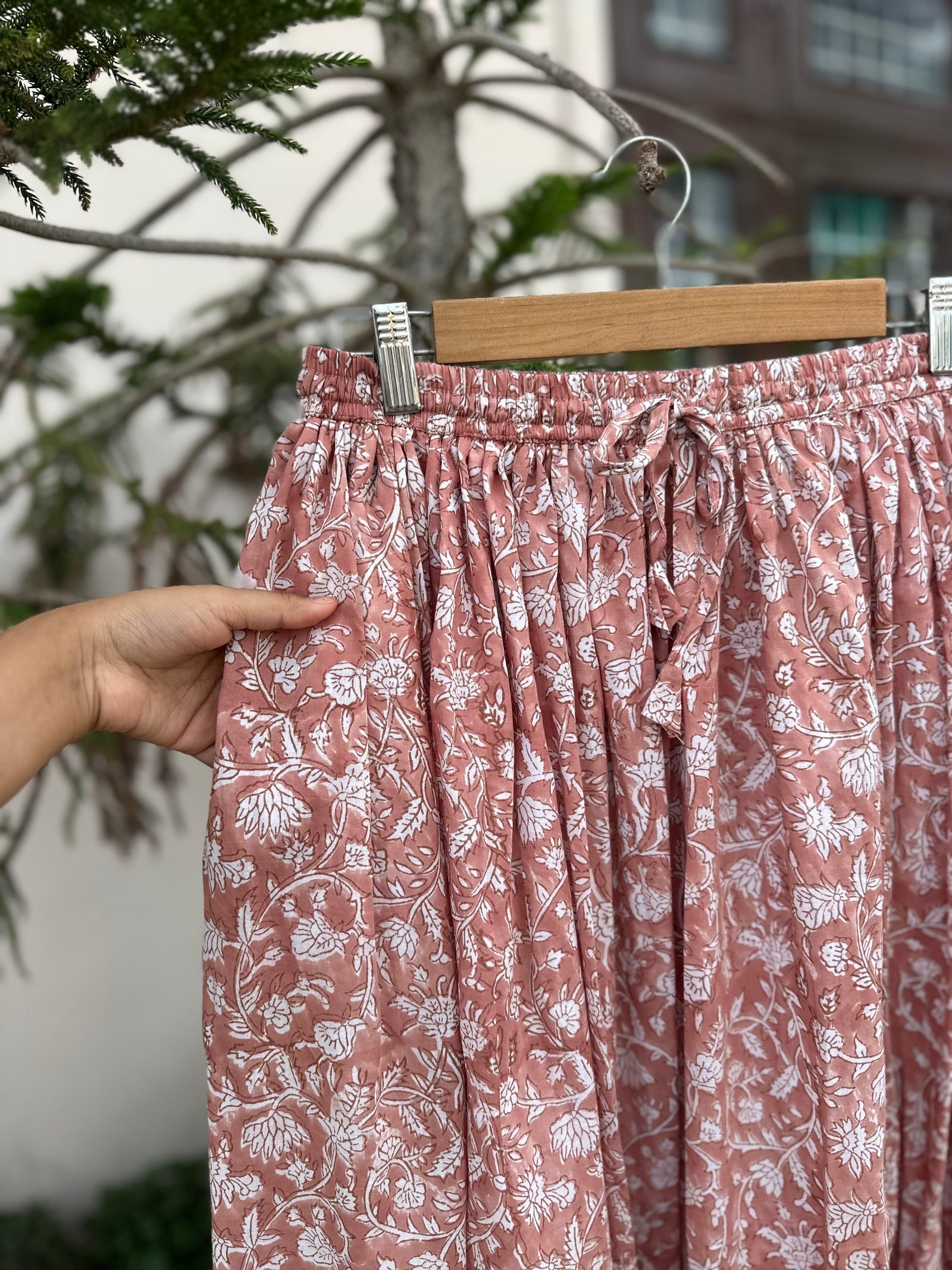 Blush Bloom Cotton Skirt